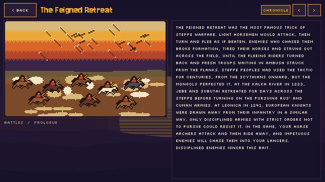 A codex page about the feigned retreat